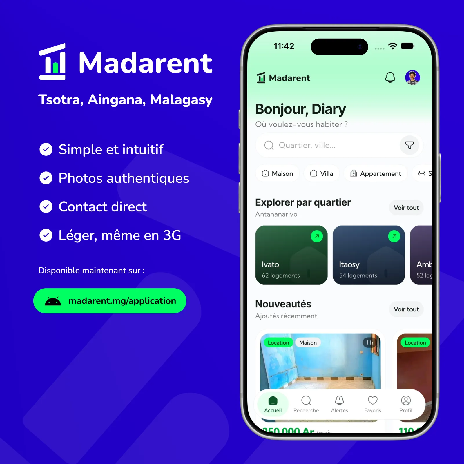 Capture d'écran de MadaRent