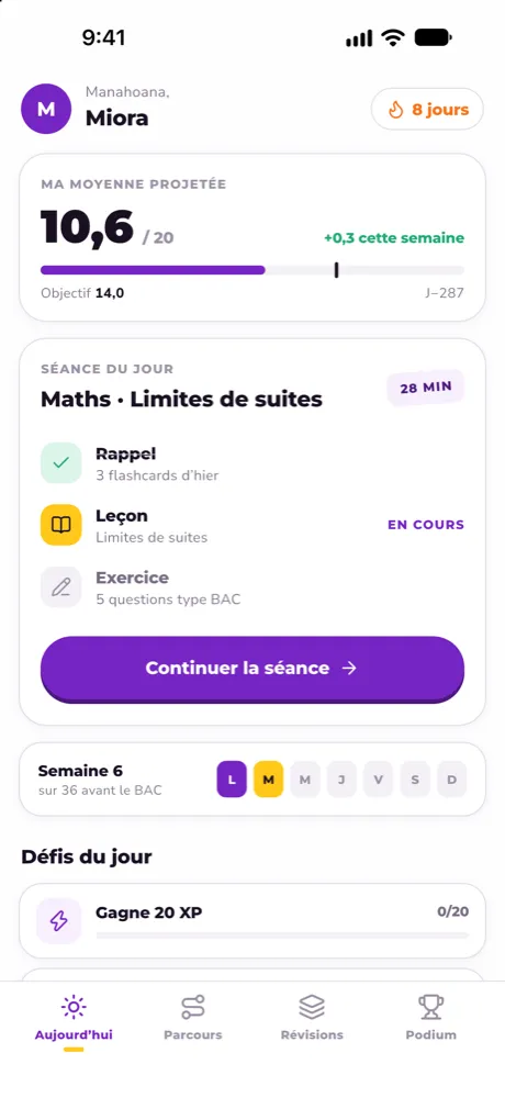 Capture d'écran de Ohayo Prepa